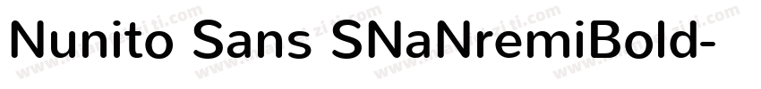 Nunito Sans SNaNremiBold字体转换